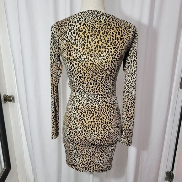 Divided H&M long sleeve leopard print dress - Picture 4 of 9
